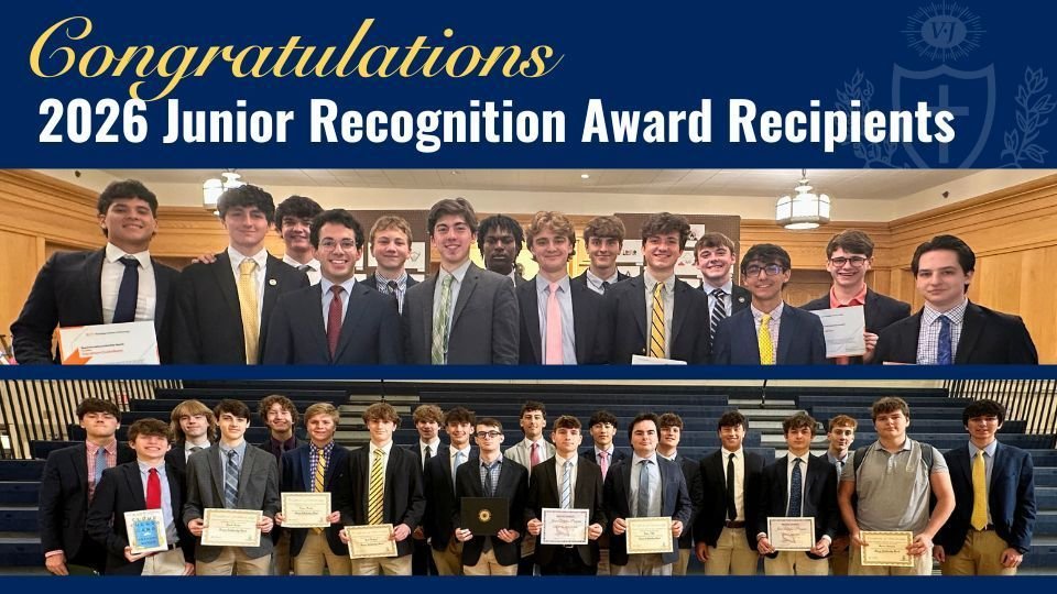 Salesianum Honors Class of 2026 Junior Recognition Award Recipients