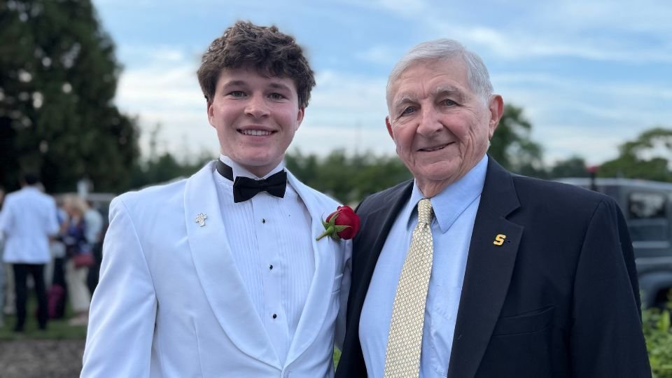 Francis Trzuskowski ‘55 Speaks to Seniors During Salesian Pilgrimage
