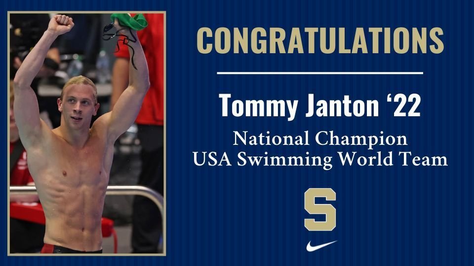 Tommy Janton '22 Crowned Swimming National Champion Earning Spot on Team USA Swim Team
