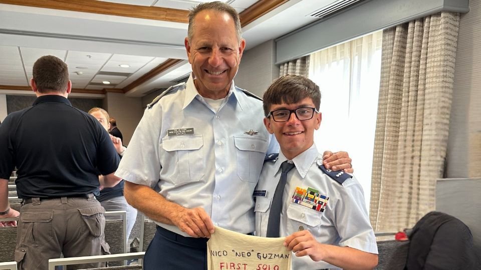 Nicolas Guzman '27 Earns National Civil Air Patrol Honor