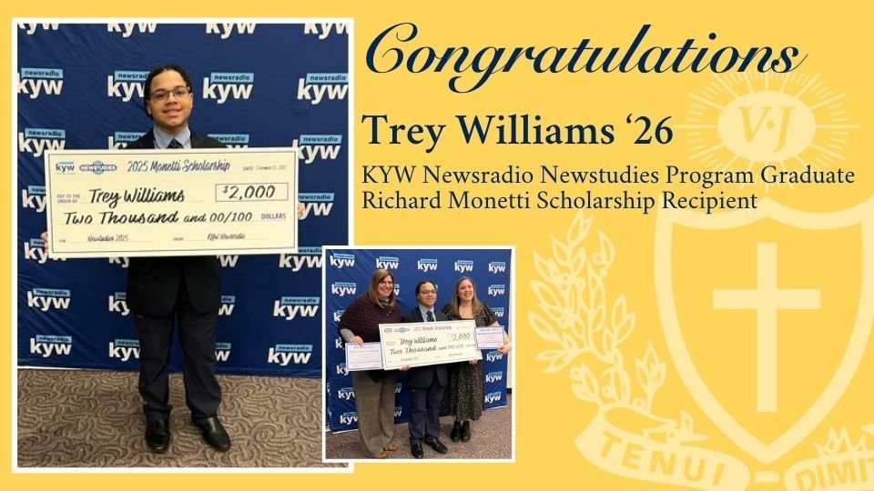 Trey Williams ’26 Earns Top Honors in KYW Newsradio Newstudies Program